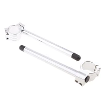 2 штуки 45 мм CNC алюминиевый сплав мотоцикл клип на ручке Руль-хром