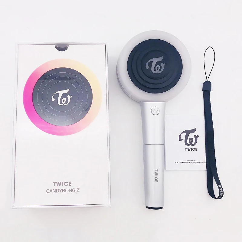 Kpop TWICE CANDY BONG Z Light Stick Ver.2 леденец ручной светильник два раза второго поколения концертный светодиод поддержка Lightstick Ningt Light - Цвет: TWICE
