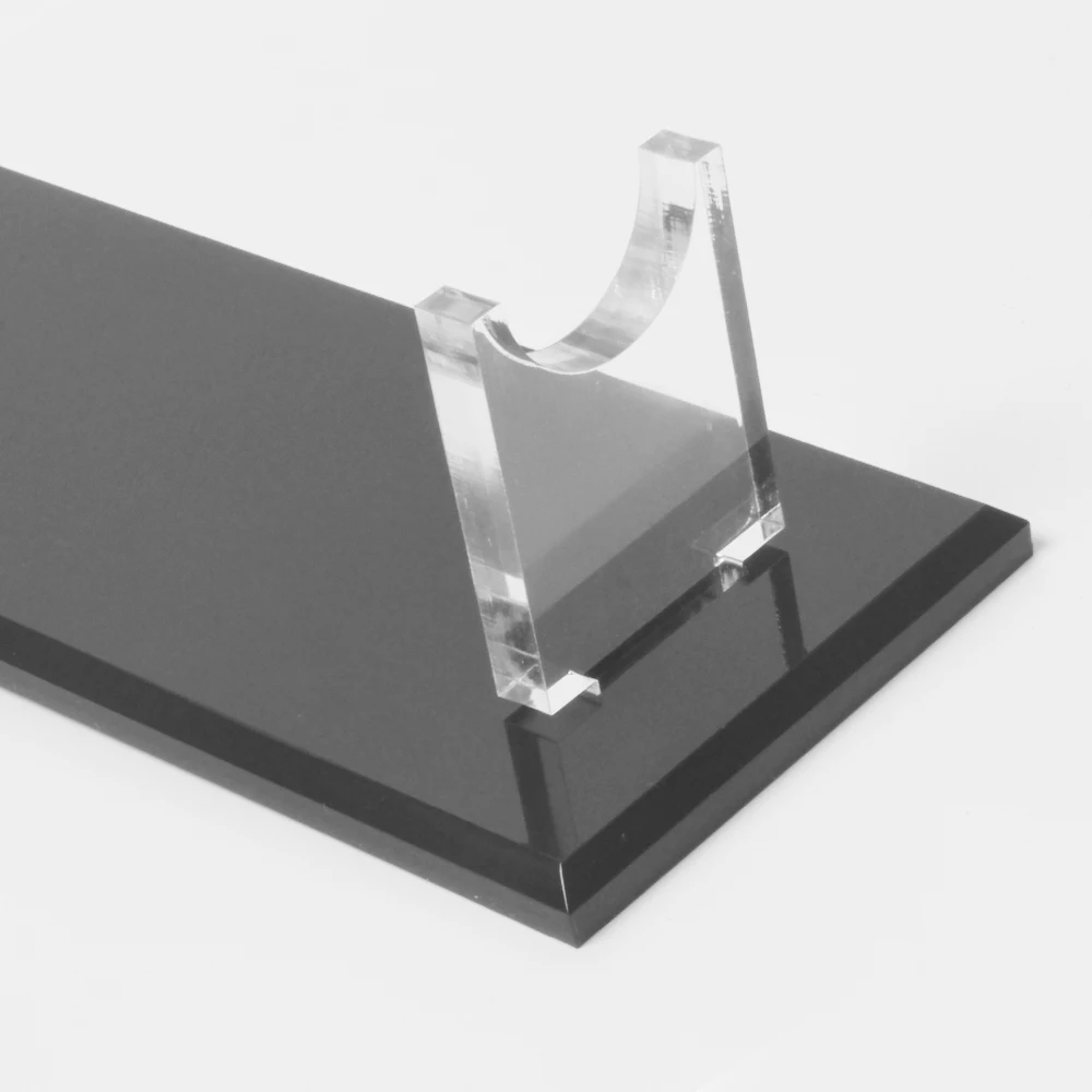 YDDSABER Acrylic Lightsaber Rack Sword Stand Holder Transparent & Black Base Detachable Display