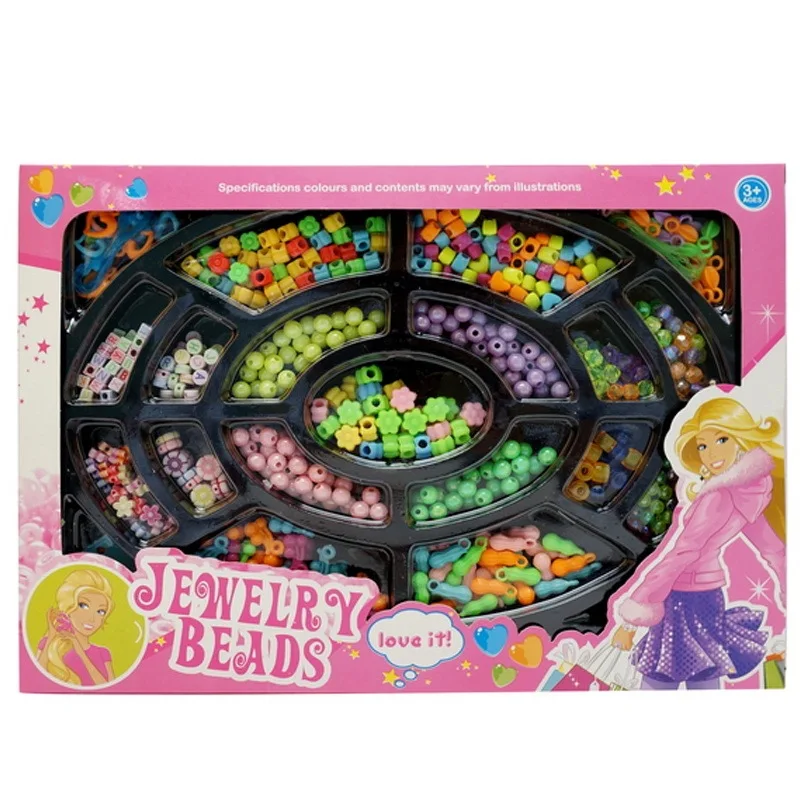 

Flexible Repeatedly Beads GIRL'S Handmade DIY Wear Beads Bracelets Necklace Early Childhood Educational Beaded Bracelet Children