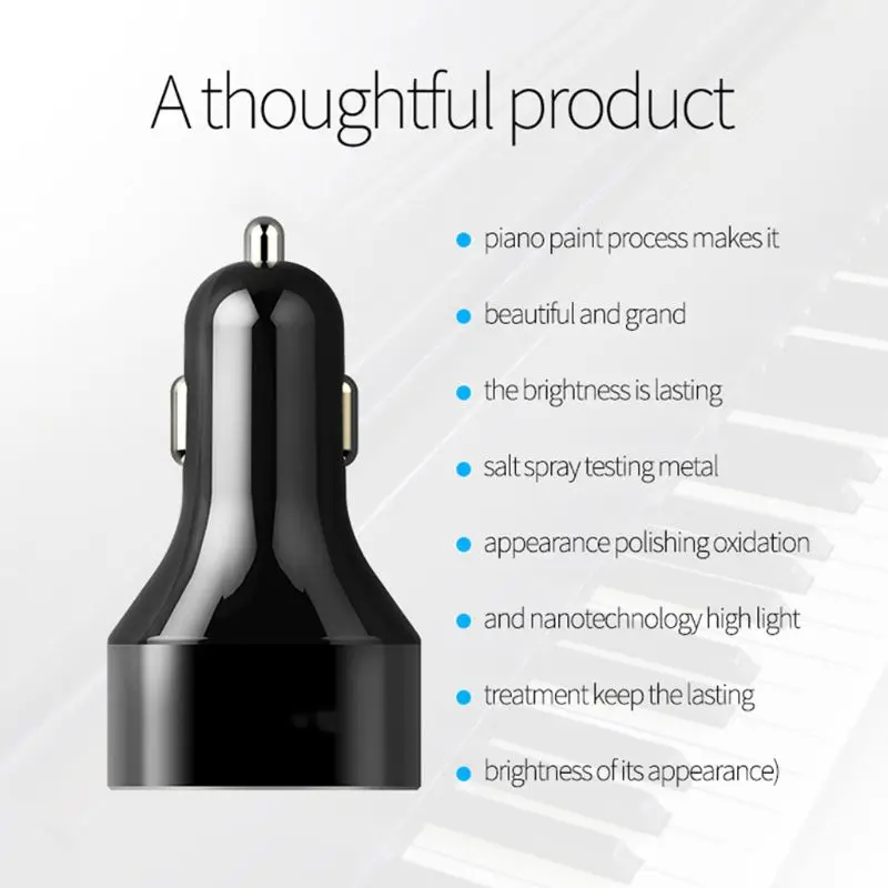 QC3.0 двойной USB Автомобильное зарядное устройство для телефона адаптер быстрой зарядки с светодиодный экран дисплея для iPhone samsung Galaxy Xiaomi Huawei HTC