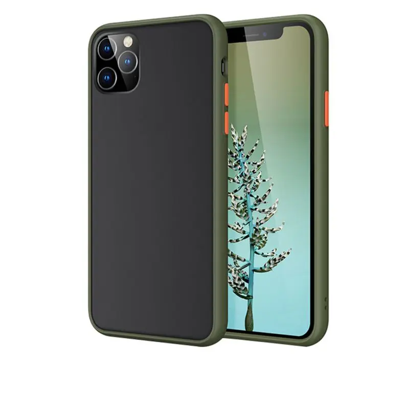 11Promax ArmyGreen Новейший подходит для IPhone 11/11 Pro/11 Pro Max Мягкий ТПУ чехол матовый полупрозрачный чехол для задней крышки телефона - Цвет: 11Promax ArmyGreen