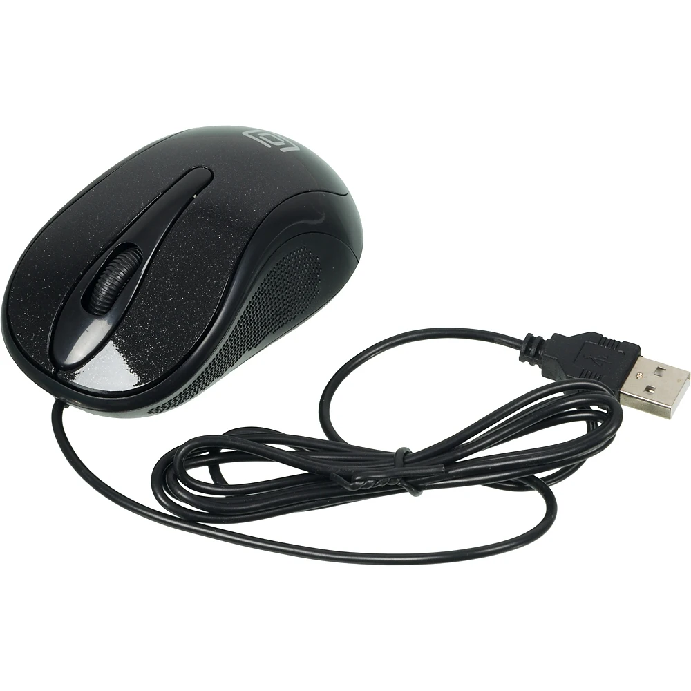 Мышь OKLICK 385M, проводная, USB, черный