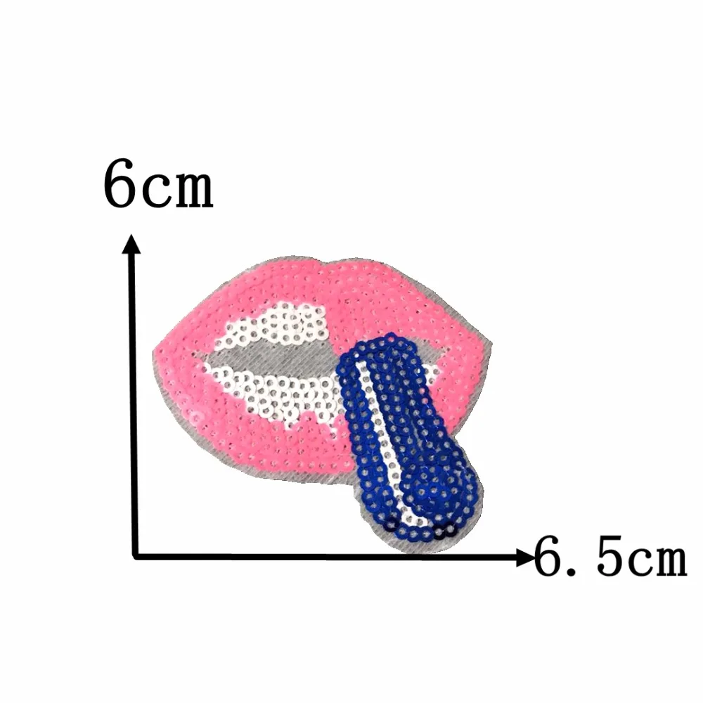 9 видов термонаклеек на одежду блестки мороженое корона губы бант флакон духов