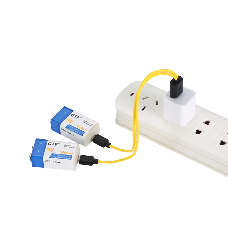 Usb зарядка 9V 500mAh литий-ионная батарея USB перезаряжаемая батарея 9v литиевая батарея для мультиметра игрушечный микрофон Пульт дистанционного управления KTV Us