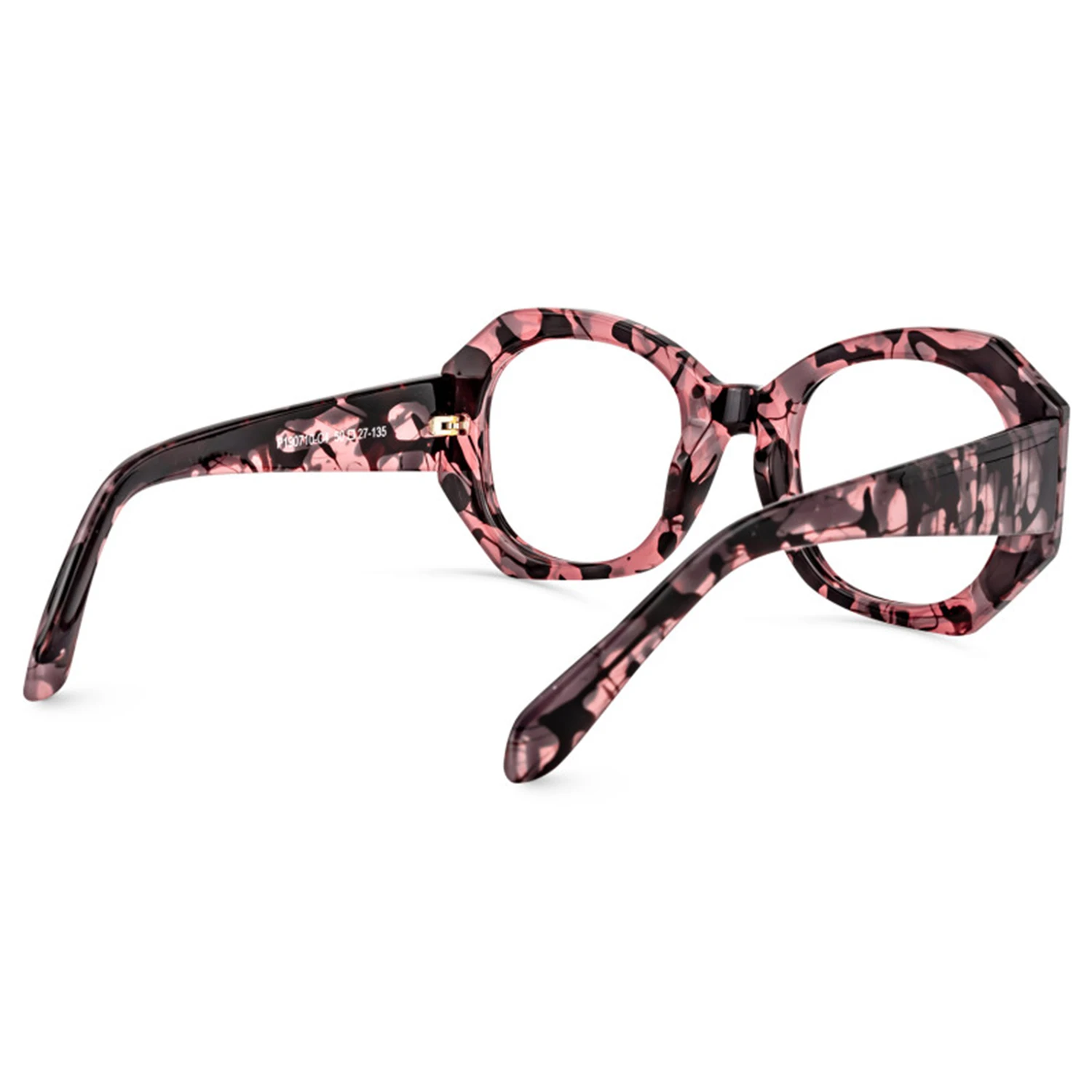 Zeelool Unisex Retro Geometric Eyeglasses Frame with Non-prescription Clear Lens Desire ZOP02010