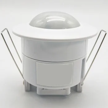 

LBER 110-240V AC Mini Adjustable 360 Degree Ceiling PIR Infrared Body Motion Sensor Detector Lamp Light Switch White