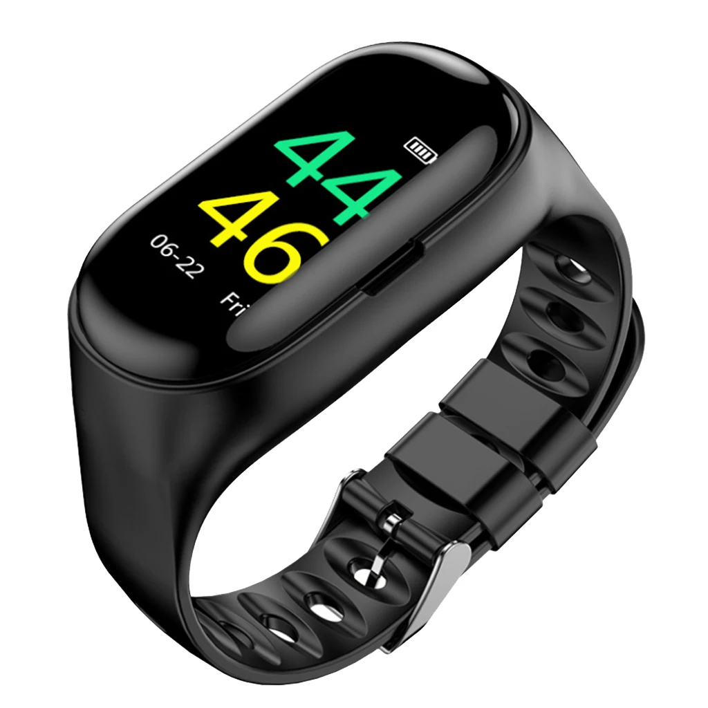 

Smart Bracelet Heart Rate Blood Pressure Health Smart Watch Bluetooth Watch Wristband Fitness Tracker With Bluetooth Earphone