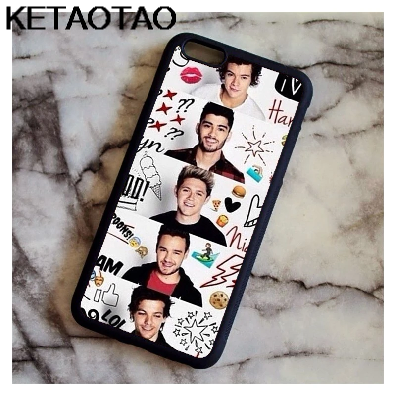 KETAOTAO One Direction Music Band Snap чехол для телефона s для iPhone 4S SE 5C 5S 6S 7 8 X Plus XR XS Max чехол из мягкого ТПУ резины силикона - Цвет: Хаки