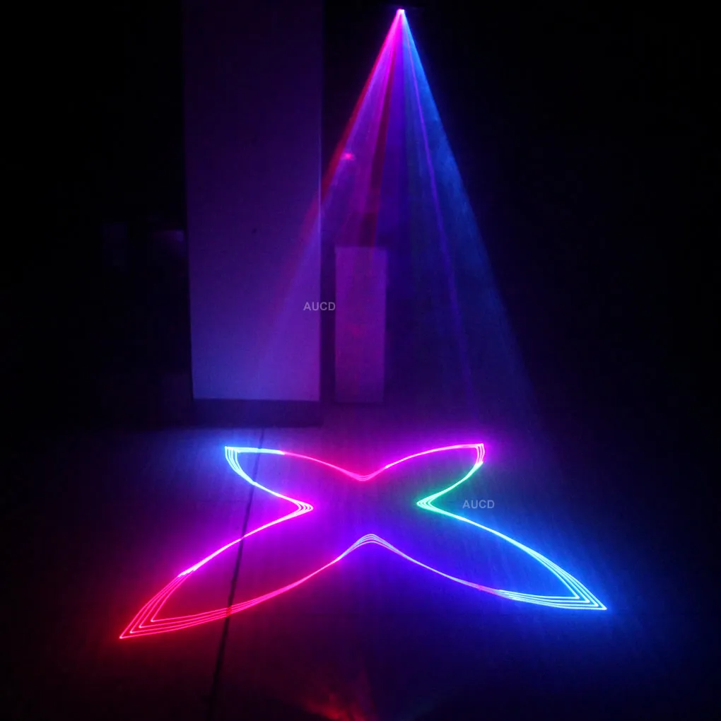 1 Вт RGB Colorfull ILDA редактор анимации сканирование луч белый лазерный проектор свет DMX
