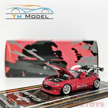 

YM Model 1:64 Mazda MX-5 Roadster Pandem Metal Red Resin Model Car