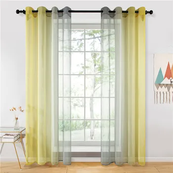 

YokiSTG Multi Color Tulle Window Curtains for Living Room Bedroom Kitchen Simple Modern Sheer Curtains Elegant Home Decoration