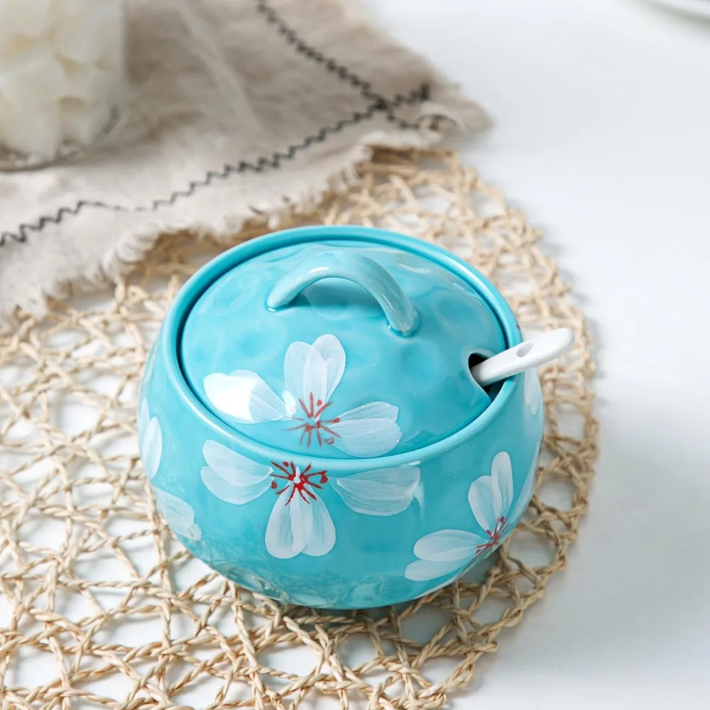 1 Набор в японском стиле керамическая баночка специй бутылка для приправ бутылка для оливкового масла сахарница кухонный солонка с ложкой