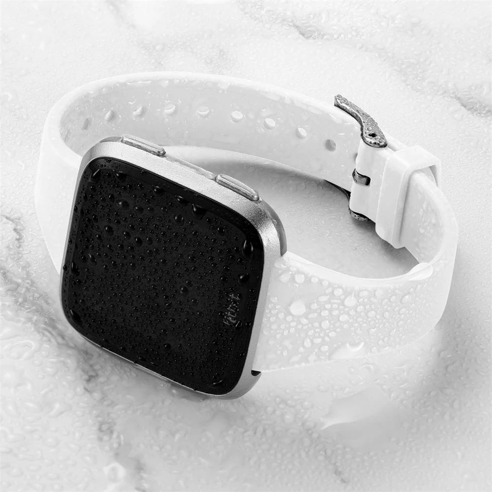 Тонкий узкий ремешок для Fitbit Versa Band мягкий силиконовый сменный Браслет для Fitbit Versa/Versa Lite браслет для женщин