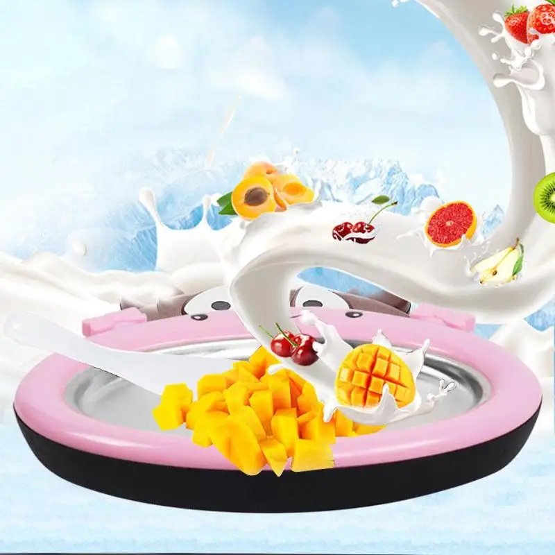 Портативный мини-Мороженица машина для приготовления жареного йогурта приборы для детей DIY Мороженица для детей Бытовая жареная Y