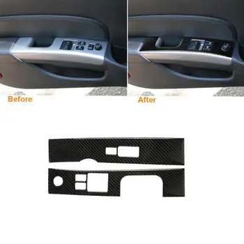

2pcs Panel Cover Trim Carbon Fiber Interior Window For Nissan 350Z Hot