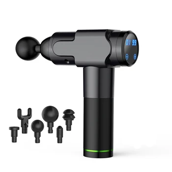 

LCD Display Massage Gun Deep Muscle Massager Muscle Pain Body Massage Exercising Relaxation Slimming Shaping Pain Relief
