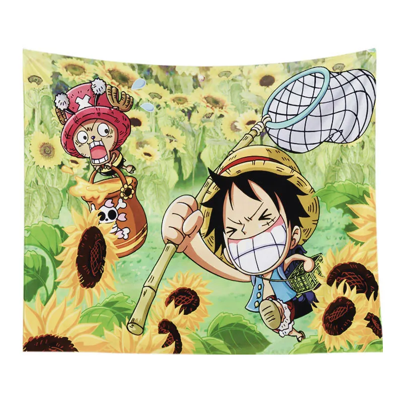 Style 11 Аниме one piece Луффи Чоппер команда гобелен настенный Декор Ретро принты для домашнего декора Висячие гостиная печать стены гобелен - Цвет: Style 11
