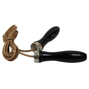 

Hot AD-Bearing Cowhide Jump Rope the Round Figure Competitive Rope Fitness Calories