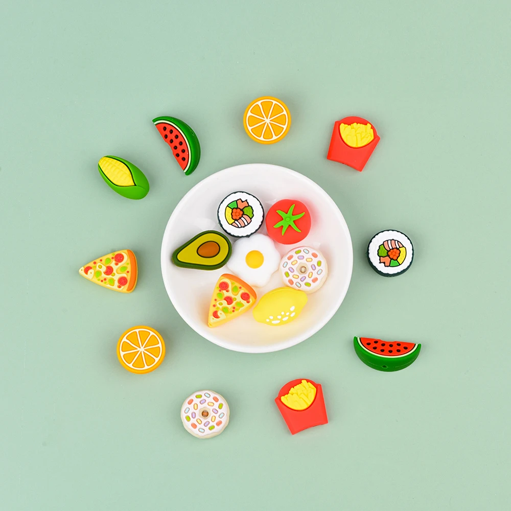 10PCS Baby Zahnen Panda Blatt Silikon Perlen Sunflowe DIY Food Grade Geist Silikon Nagetier Spielzeug BPA FREI Krankenschwester Geschenk zubehör – Detail 14