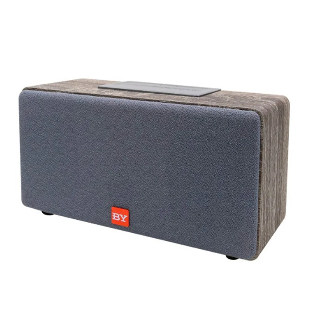 Серый Высокая мощность Bluetooth динамик 20 Вт Fm радио Музыкальный центр Саундбар колонка под дерево звуковая панель Акустическая бас аудио система - Цвет: Серый