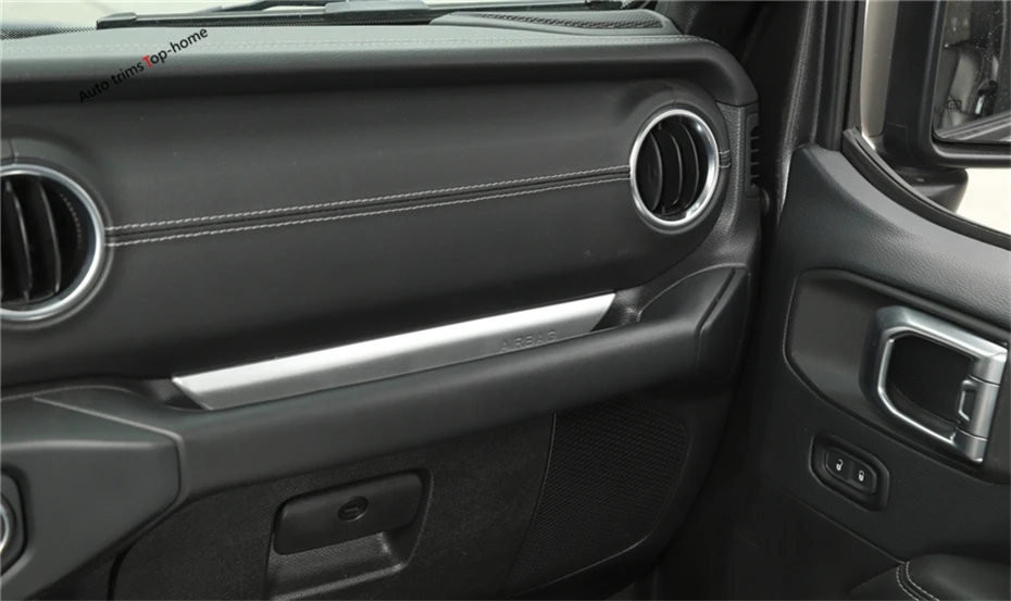 Yimaautotrim Copilot перчатки ручка панель крышка подходит для Jeep Wrangler JL красный/углеродное волокно ABS накладки для интерьера