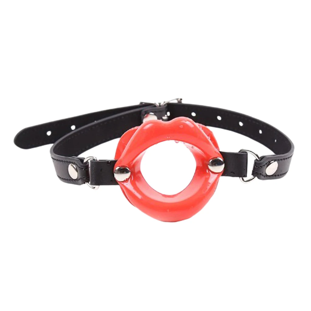 Уплотнительное кольцо для губ с открытым ртом и ремешком|Бондажные