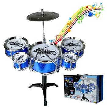 

Children’s Mini Jazz Drum Set Kids Musical Educational Instrument Toy with Stick E65D