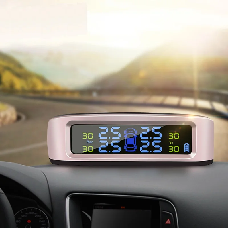 Внешний Солнечный TPMS автомобильный датчик давления в шинах монитор система отображения Предупреждение экономия топлива с 4 датчиками