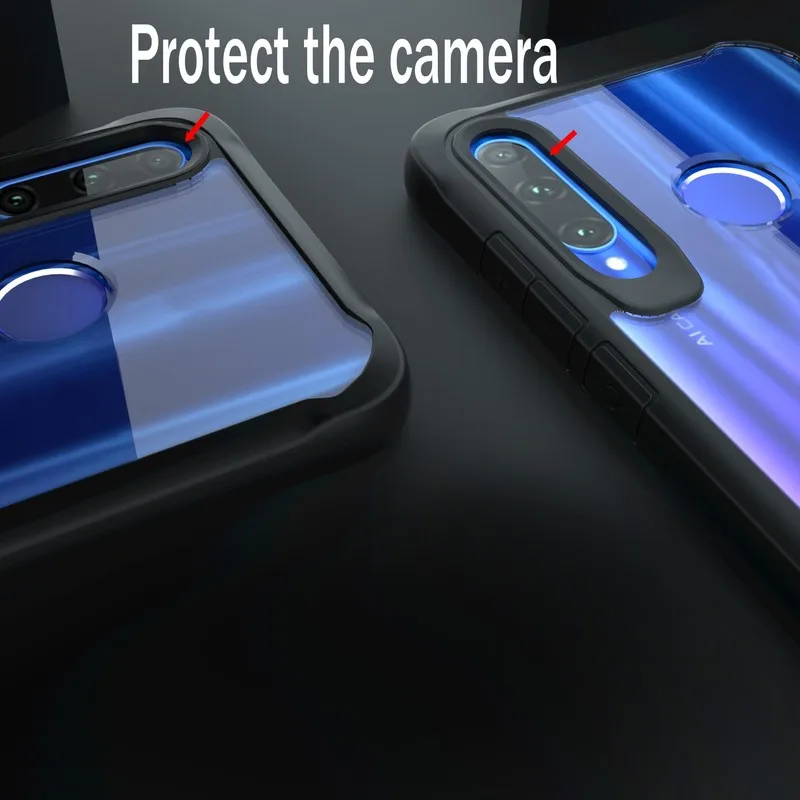 Чехол для телефона Huawei Honor 10i чехол 10 i противоударный бампер прозрачный жесткий с
