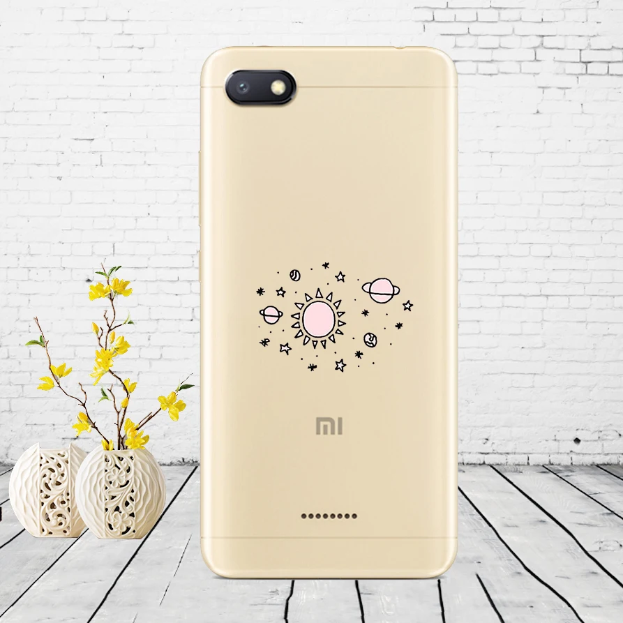 Силиконовый чехол для xiaomi redmi 6a защитный чехол Мягкий ТПУ чехол для телефона Чехлы для xiaomi redmi 6A чехол бампер 6a Coque - Цвет: C48