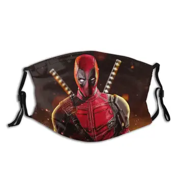 

Deadpool Reusable Face Mask Superhero Anti Haze Dust Mask With Filters Protection Mask Respirator Mouth Muffle