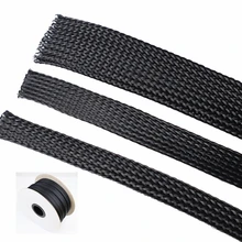 5M 10M Wholesale Flame-Retardant Nylon Tube Wiring Accessories Insulated Braided Sleeving Data Line Protection Wire Cable