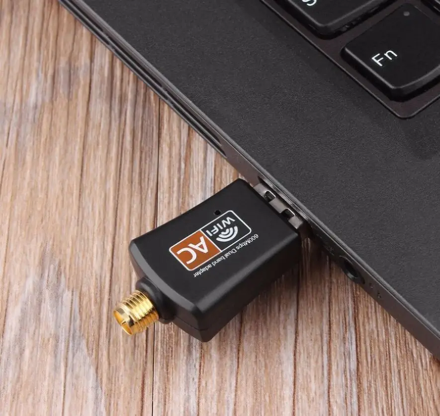 600 Мбит/с Dual Band 2,4/5,8 ГГц Беспроводной Lan USB WiFi адаптер 802.11AC с антенной 11AC 600 м USB Беспроводной сети Lan card 50 шт