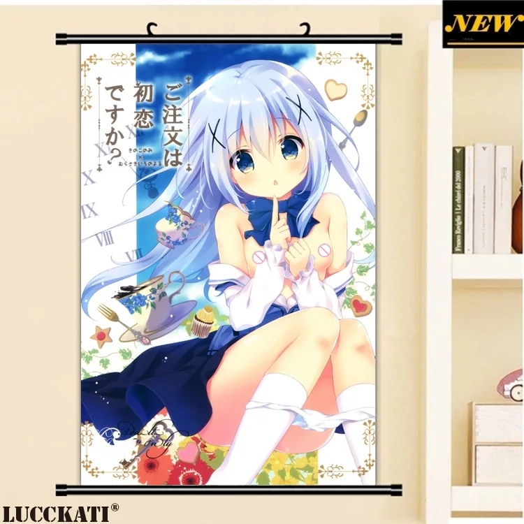 Gochiusa Gochuumon wa Usagi Desu ka соблазнительный кролик соски мультфильм аниме настенная