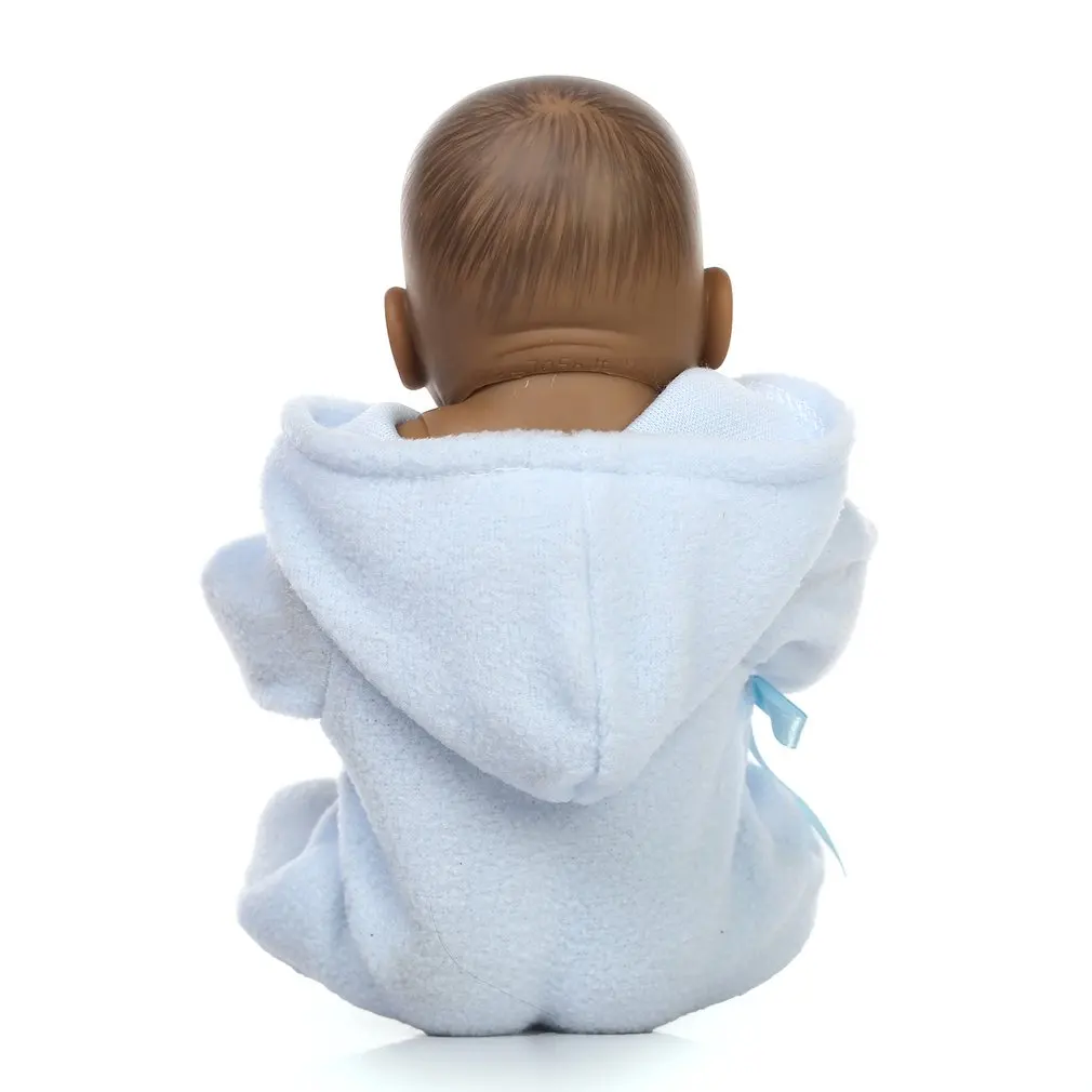 10 дюймов 25 см полный силикон Reborn Baby куклы живые реалистичные африканские американские настоящие куклы реалистичные Мини черные дети Reborn младенцы