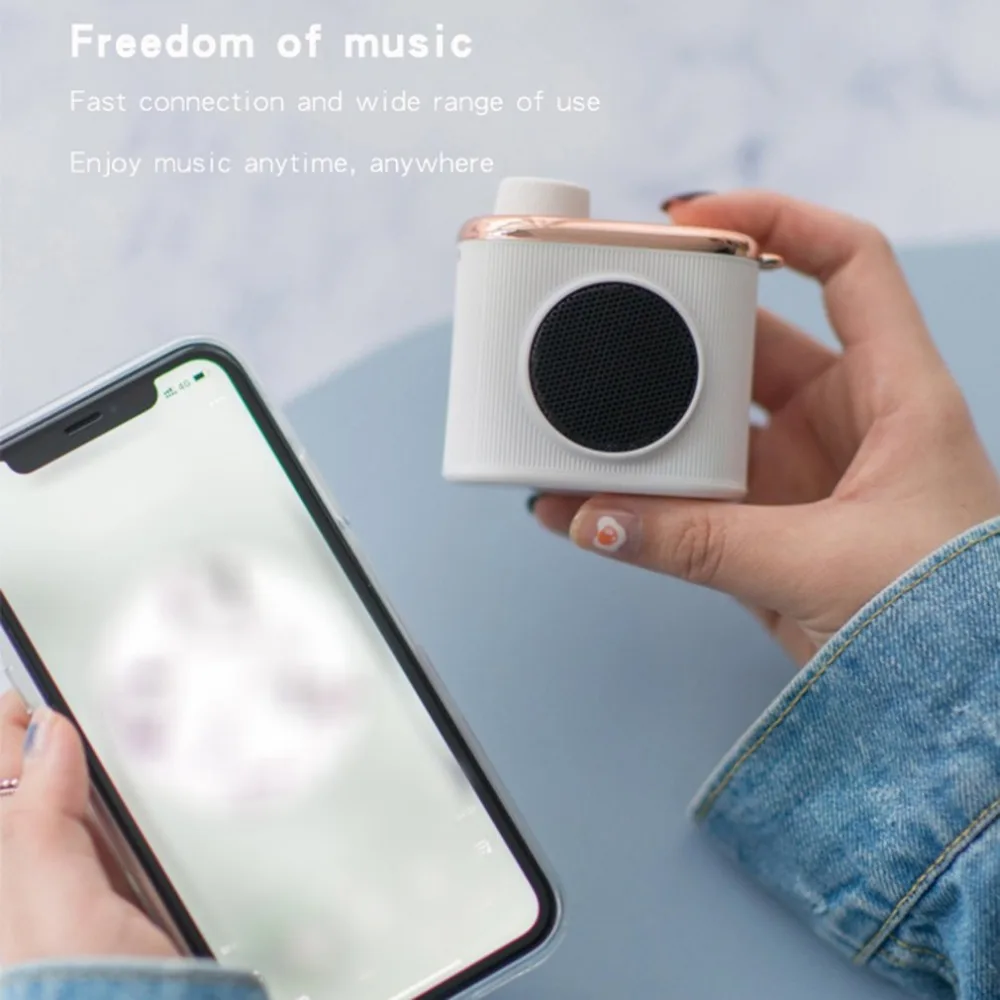 Cm-2 ретро супер бас мини портативный динамик с USB Handfree маленький музыкальный динамик MP3-плеер с микрофоном