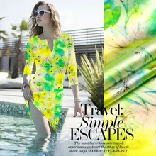 118 см цифровой струйный шелк стрейч метр атласной ткани 19 мм Мягкая атласная шелковая ткань для платья спандекс ткань оптом шелковая ткань