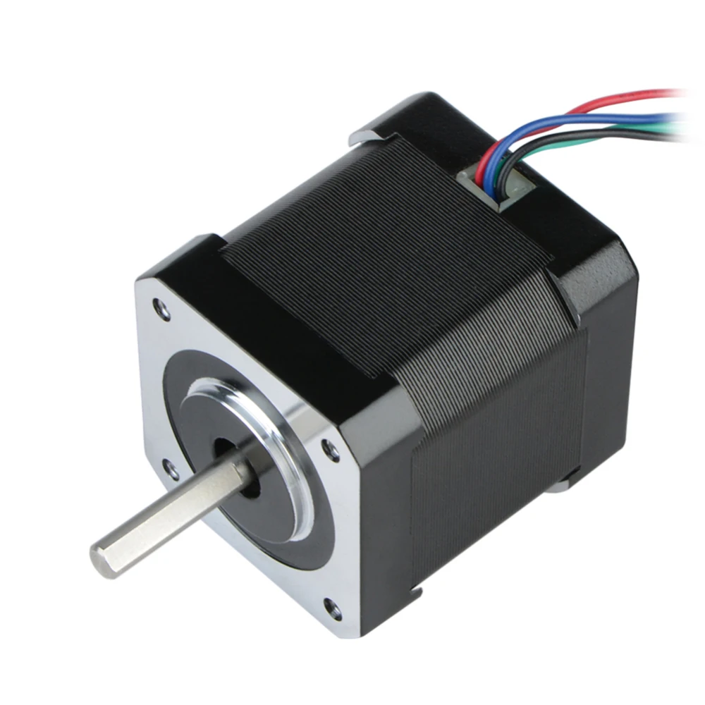 12-24 В 48 мм Nema17 двигатель Nema 17 шаговый двигатель 42BYGH 2A 4-lead(17HS4801) двигатель 1 м кабель для 3D-принтера ЧПУ XYZ мотор