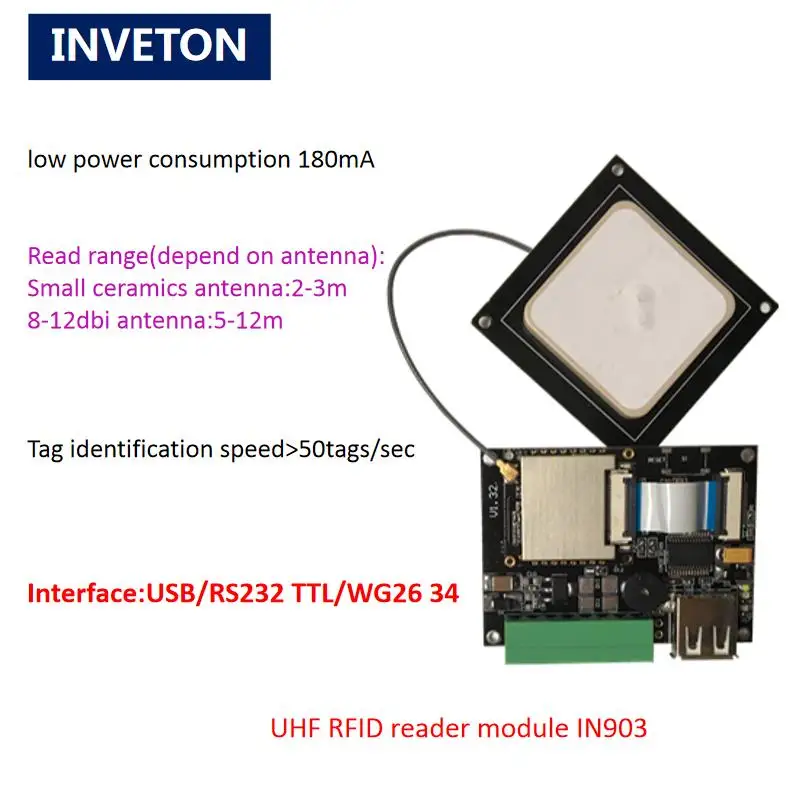 Epc gen2 USB портативный UHF RFID настольный считыватель писатель идентификация теги