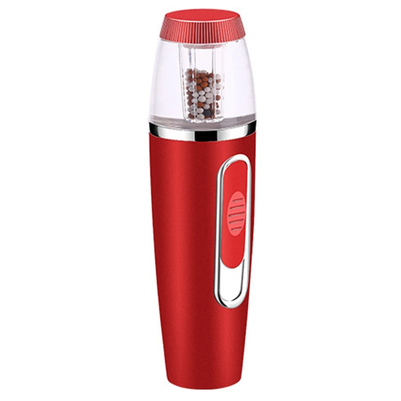  Red USB Portable Mist Spray Facial Steamer Nebulizer Skin Care Tool Water Spa Rechargeable & Power 