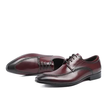 

Men Shoes Business Formal Wear Leather Shoes Men's Pointed Toe Leather Shoes Leather Zapatos De Hombre Wedding Shoes Cow Leather