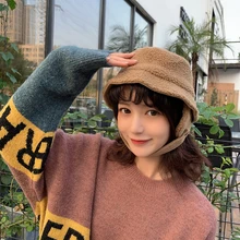 Новая Рыбацкая шляпа с плоским верхом, уличная Кепка для путешествий, шапка-ведро, теплая шапка для защиты ушей, для езды на велосипеде, ветрозащитная зимняя шапка для рыбалки