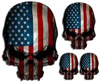 Hot Sell American Flag Sticker Decal Skull Car Boat...