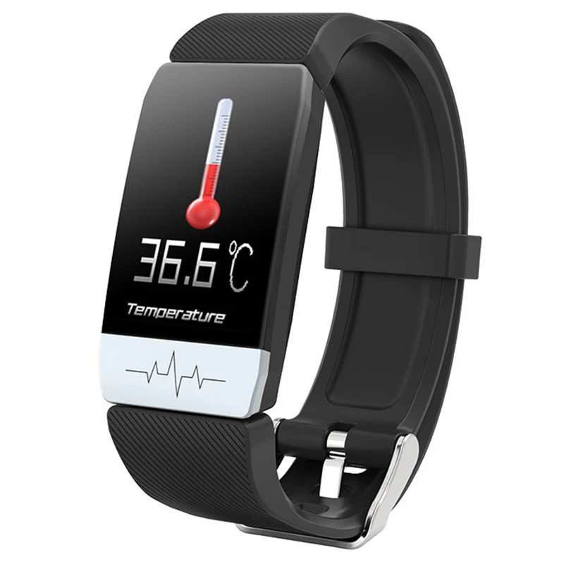 HKBZ Smart Uhr Körper Temperatur Messen Fitness Tracker Blutdruck EKG