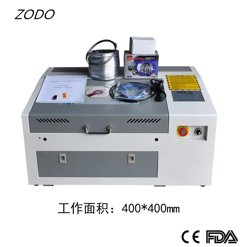 Zodo-440 50 Вт Лазерный Гравер 400x400 мм станок для лазерной резки 4040 50 Вт