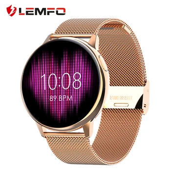 

LEMFO Smart Watch IP68 Waterproof Heart Rate Blood Pressure Monitor Body Temperature Women Changeable Watch Face for Android