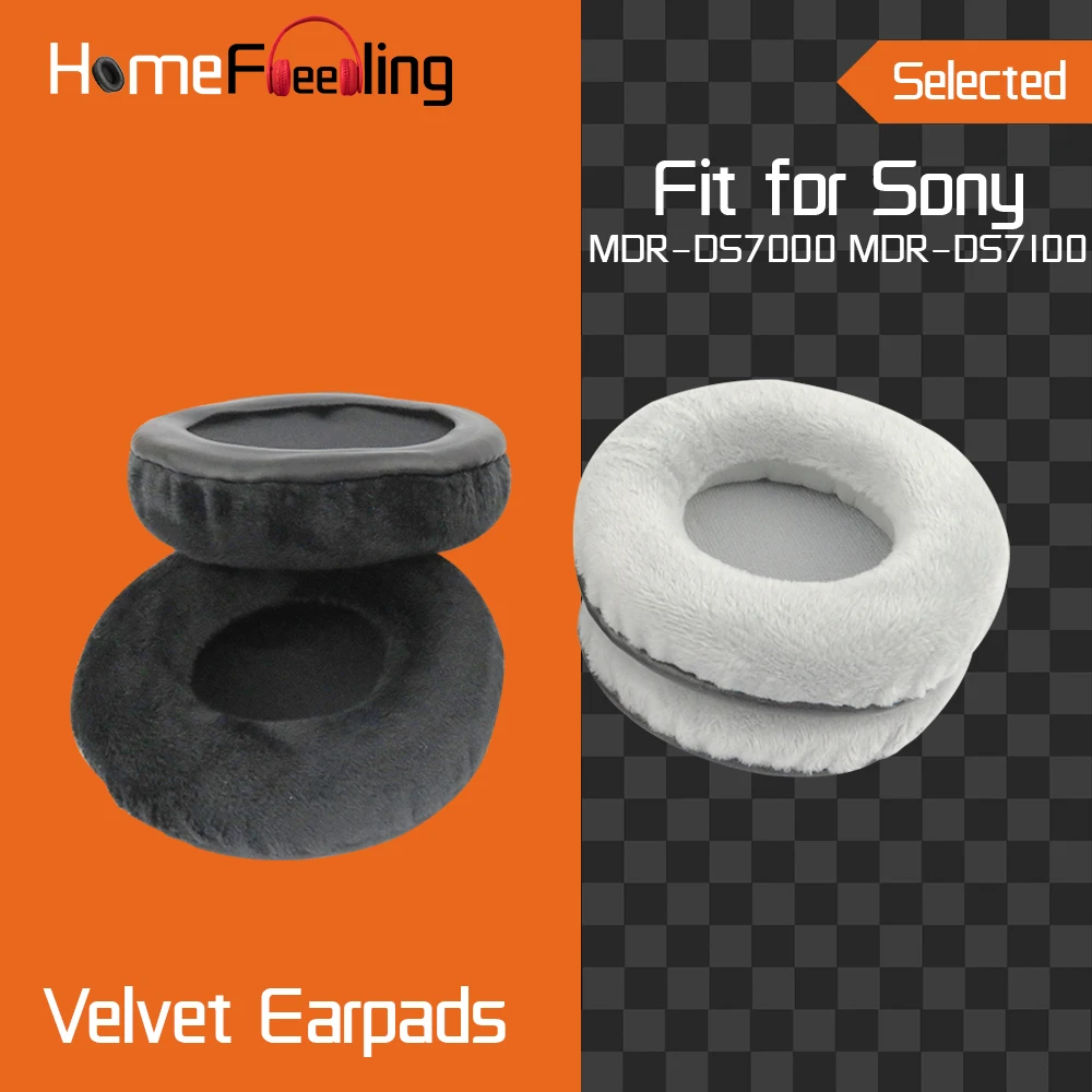 Homefeeling Earpads for Sony MDR DS7000 DS7100 Headphones Earpad Cushions Covers Velvet Ear Pad Replacement