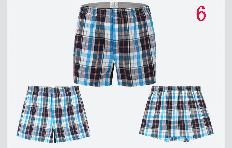06 Mens Relax Home Pants Arrow Cotton Loosen Breathable Boxer Underwear - Color: 06