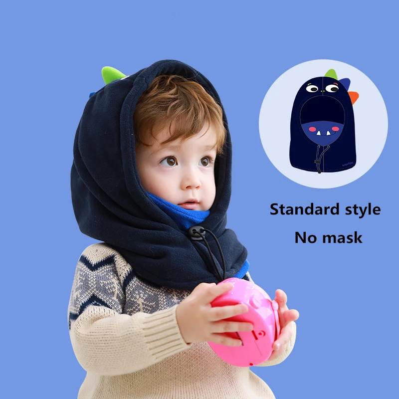 No medical mask Kocotree/зимняя Лыжная шапка для мальчиков и девочек; детский теплый шарф; шапка с милым единорогом в масках; шапка с капюшоном для От 1 до 12 лет; детские перчатки на выбор - Цвет: No medical mask